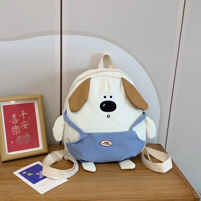 Cartoon Capybara Kids Crossbody Bag Lightweight Nylon Backpack For Kindergarten Daily Use