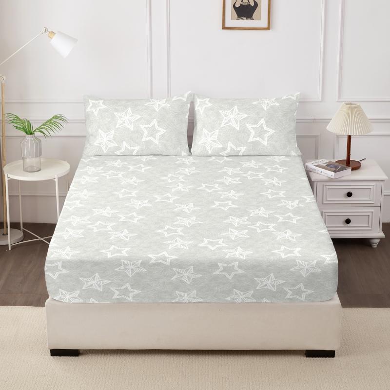 High 1Pcs Quality Fitted Sheet 90160150X200Cm Mattress Cover With Elastic Band Bed Sheet Queen King Size