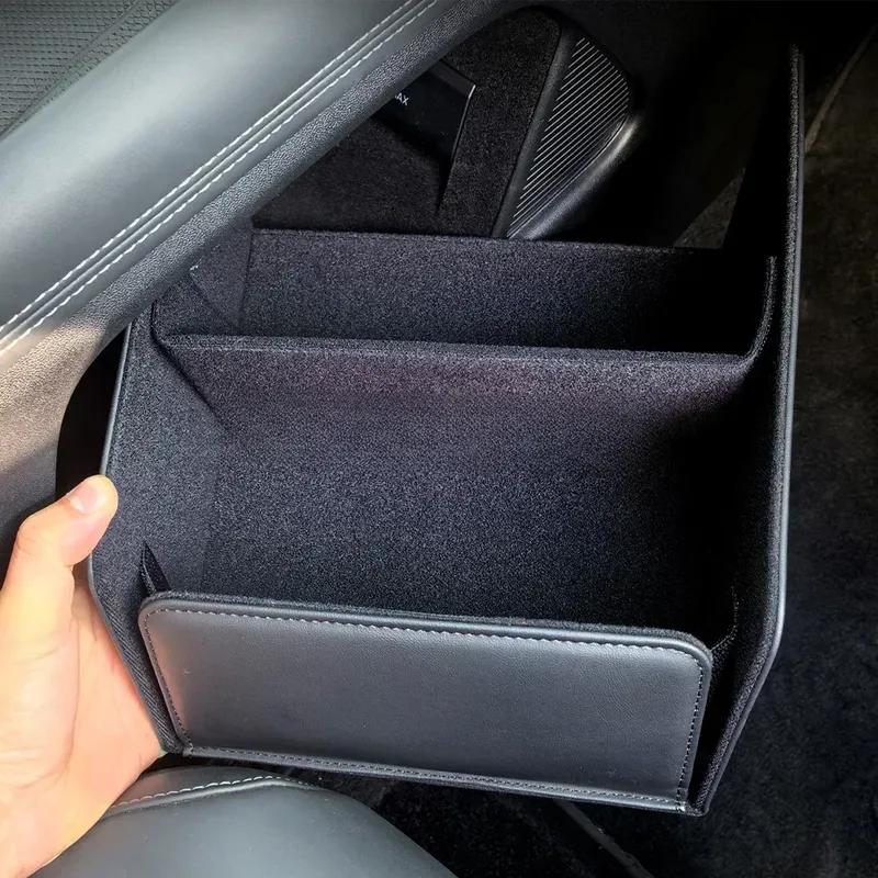 For Xpeng G6 PU Leather Car Lower Central Console Storage Box Organizer Holder Case Automobile Storager Car Storage Bag