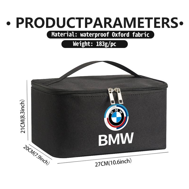 BBJZ9 Car Travel Portable Cosmetic Toiletries Foldable Storage Bag For BMW M2 M3 M4 X1 X3 X4 X5 E87 X7 E91 G20