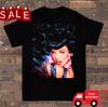 Bettie Page Art Work Face Shirt Short Sleeve Black Unisex S-2345XL 1H0585 Unisex T-Shirt