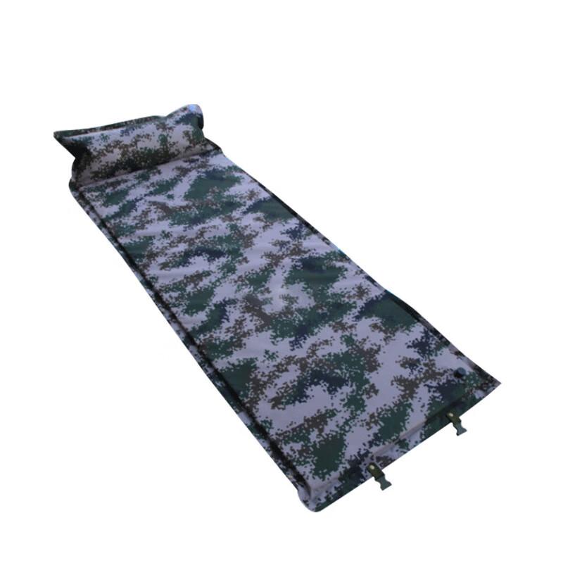BingShuo 2cm Camouflage Automatic Inflatable Sleeping Mat with Pillow