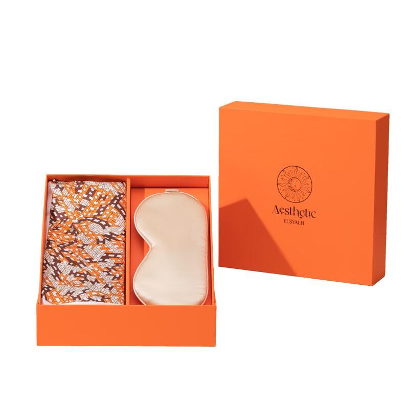 Aisiyalan Pure Silk Scarf & Eye Mask Set