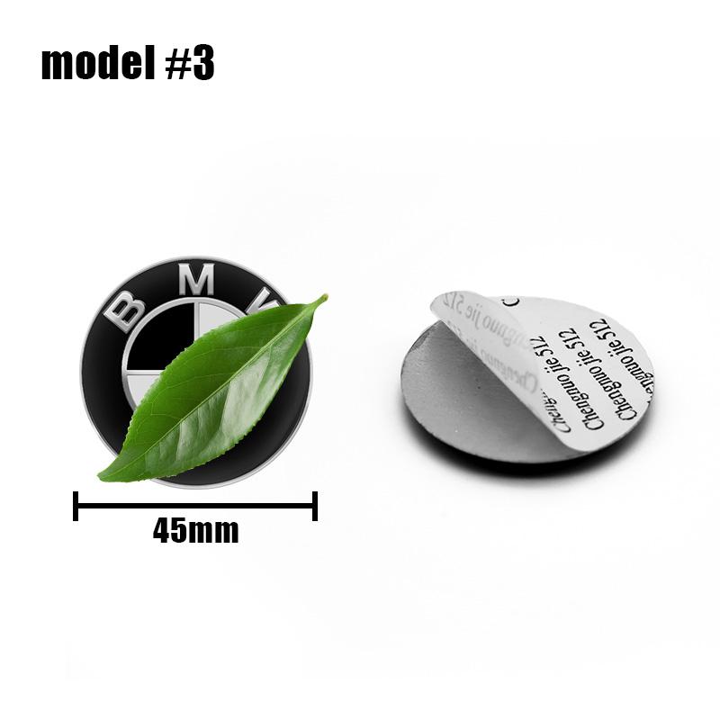 1Pcs 45mm 57mm 3D Car Steering Wheel Center Badge Sticker Auto Decal Accessory For BMW E60 E93 E87 G01 G20 X3 X5 F30 F20 E36 E46