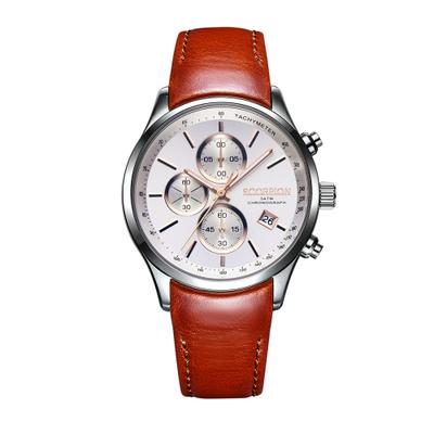 [Scorpion] Scorpion Maat Chronograph D-Buckle Leather Watch SP3347L-WRG