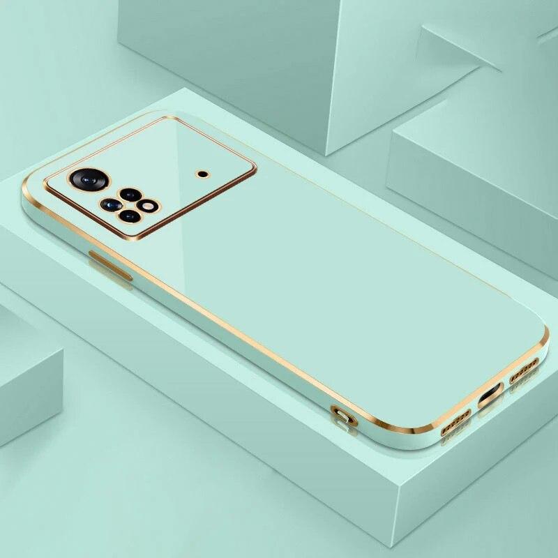 Pentru Xiaomi Poco X4 Pro 5G Husă Poco X4 Pro 5G Husă 2201116PG Husă de telefon cu placare pătrată de lux Poco x4 pro Husă din spate antișoc