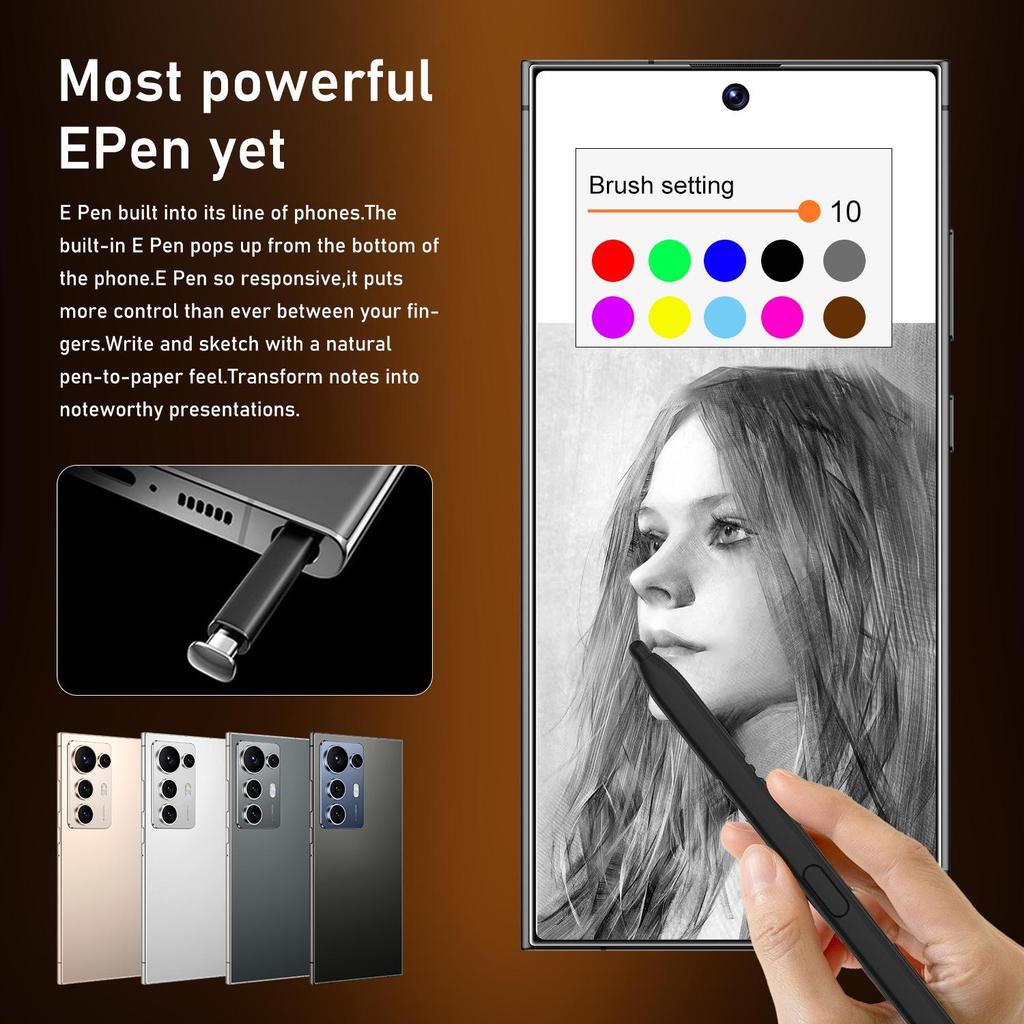 C25-S25 Ultra Android Smartphone, 16GB+1TB, 7.3-inch Display