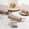 Portacarte in Legno di Noce/Faggio - Base Semplice per Esposizione di Foto e Menu