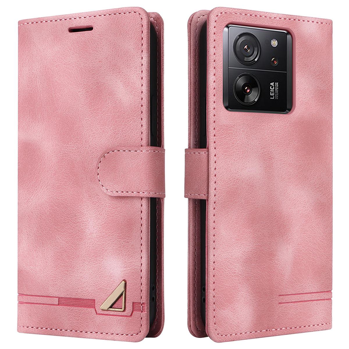 

007 Series For Xiaomi 13T/13T Pro/Redmi K60 Ultra Case Skin-touch Leather Phone Protector Pink