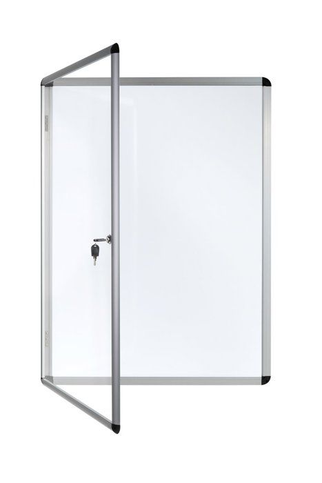 Bi-office - VT810109150 - Vitrine d'Affichage Interieur Enclore, Tableau Blanc Magnetique Verrouillable, 367 x 500 mm, 2 x A4