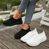 Plus Size Shoes for Women 36-43 Summer Autumn Fashion Slip on Platform Mesh Breathable Comfortable Flats Sneakers Women