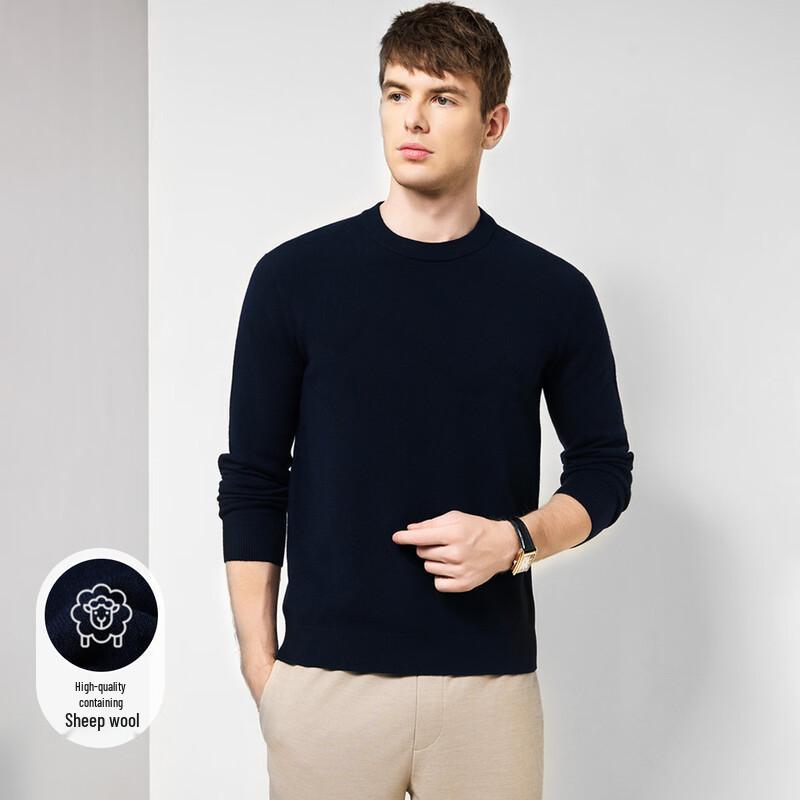 

Luozi Men s Solid Color Raglan Long Sleeve Knit Pullover 4XL (195)