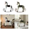 Wooden Horse Figurine Animal Sculpture Gift Retro Design Display Ornament for Shop Home Decor Christmas NightStand Wedding