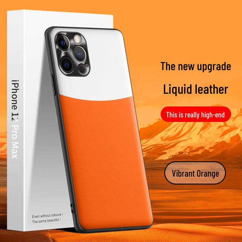 

Премиальный чехол из жидкой кожи для Apple 12 Pro Max: Защитный чехол от падения, поставляется индивидуально Apple 12 Pro Max