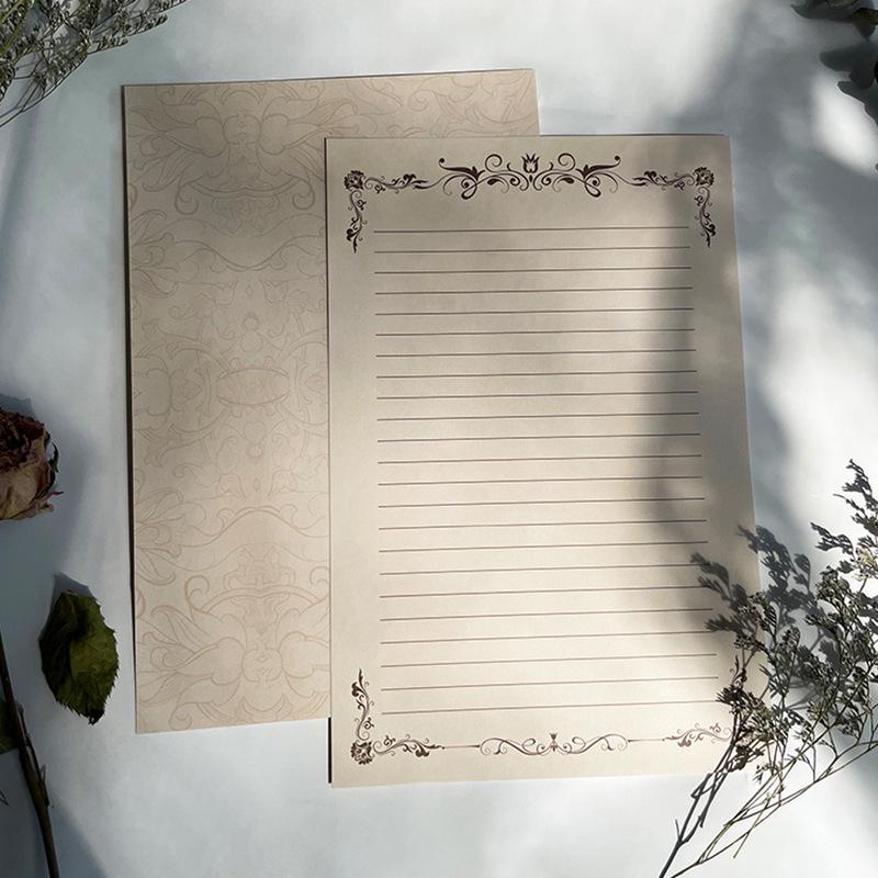Romantic Western-Style A5 Love Letter Paper - Lined & Thickened Manuscript Sheets
