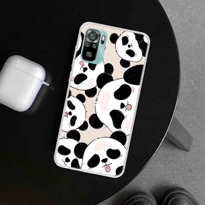 Cartoon Cute Panda Bear Phone Case Cover for Xiaomi Redmi Note 15 14 13 12 11 Pro Plus 14S 12S 11S 11T 11E 10S 10 Customized Fun
