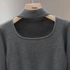 Women's Slim Fit Cutout Knit Sweater