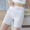 Women's High Waist Ice Silk Safety Shorts - Plus Size, Anti-Curl, Abdomen Control, Anti-Exposure Summer Underwear