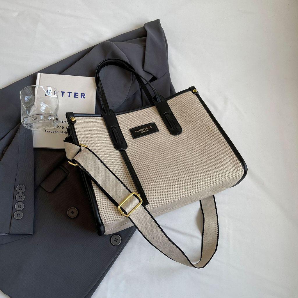 IELGY Large Capacity Commuter Tote Bag Texture Casual All-Match Shoulder Bag