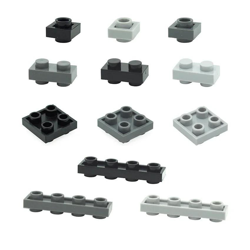 DIY Bricks 1x1 1x2 2x2 1x4 With Studs On Both Side MOC Technical Building Blocks Assembles Particles Creative Toys For Kids