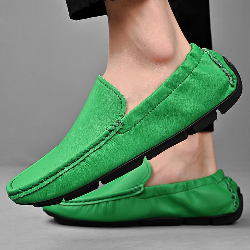 Модные мужские кожаные туфли для пожилых людей — фото 5