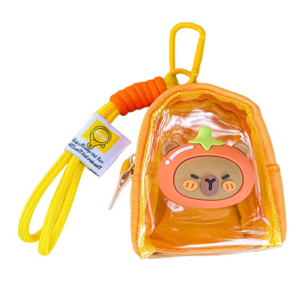 

Cartoon Mini Coin Purse Capybara Doll Outdoor Storage Bag Headphones Organizer Children Gift Yellow Capybara