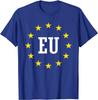 European Union Supporters Euro Flag T-Shirt Short Sleeve Casual 100% Cotton T Shirt