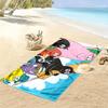 Barbapapa3 Print Beach Towel, Large Soft Quick Dry Towel for Beach Camping Swimming