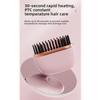Anti-Scald Shell Mini Cordless Bangs Comb Lightweight Hair Straightener Brush  Women