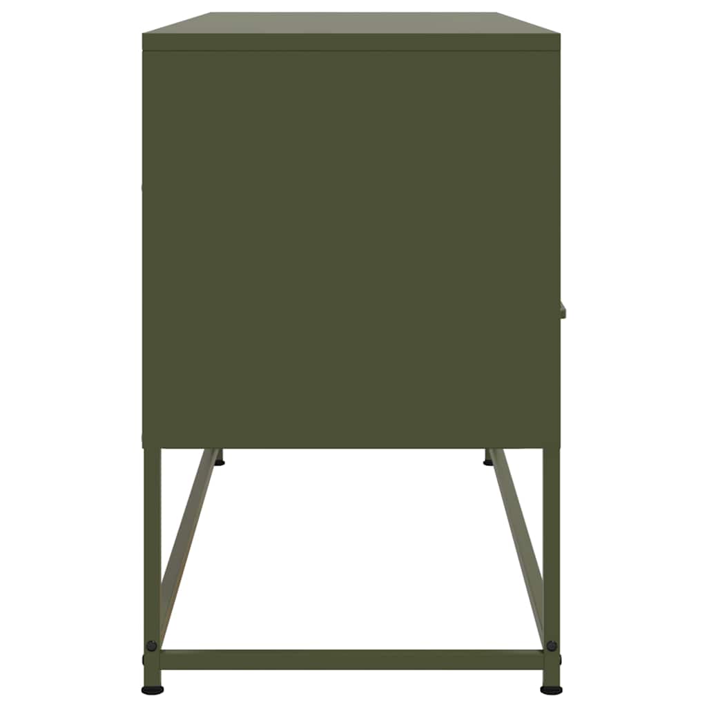 TV Stand In Olive Green 100.5 X 39 X 60.5 Cm Steel