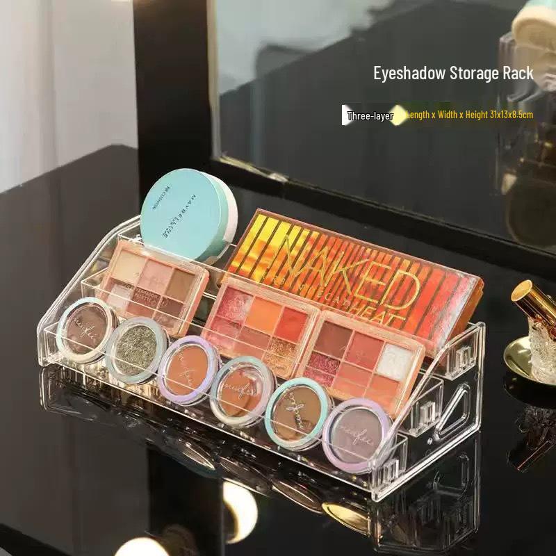 Acrylic Multi-layer Cosmetic Storage Box - Large Capacity Eyeshadow & Nail Gel Organizer