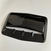 Gloss Black ABS Air Flow Intake Hood Shark Fins Scoop Vent Bonnet Decor Cover x1