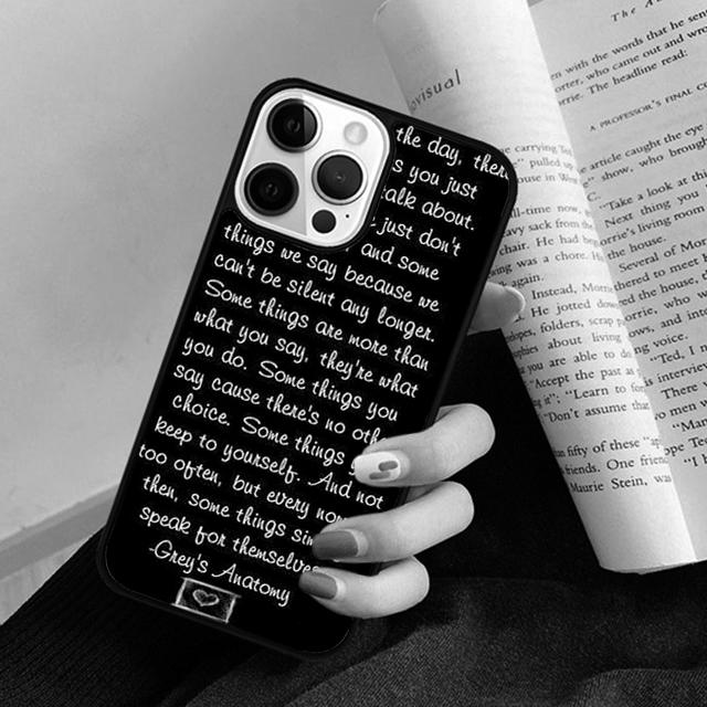 

American TV Greys Anatomy Phone Case Back Cover for iPhone 17 Air 16 15 14 13 11 12 Pro Max Plus Fundas Coque iPhone 13