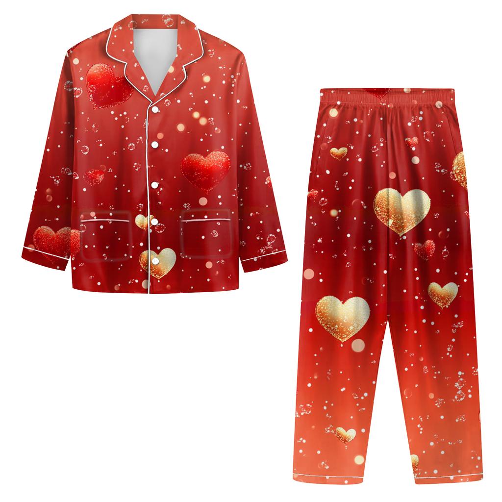 Damen Langarm lange Hose Freizeit-Hausanzug