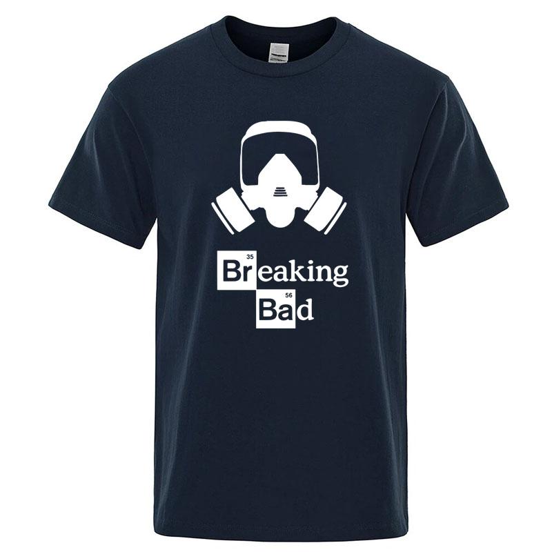 Summer Men's Short Sleeves Cotton Heisenberg Printed Casual For Men O-neck Cool Casual Loose Hip Hop Male Tee