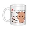 Panda And Brownie Coffee Mug DIY Personalized True Love BuBu DuDu Couple Ceramic Tea Milk Mug Cup