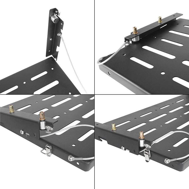 For Jeep Wrangler JK 2007-2017 Car Tailgate Table Rear Door Foldable Shelf Cargo Luggage Storage Interior Accessories