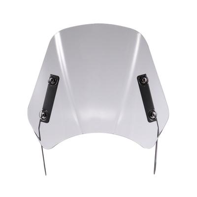 Para-brisa Universal para Motocicleta 5"-7", Cinza Transparente