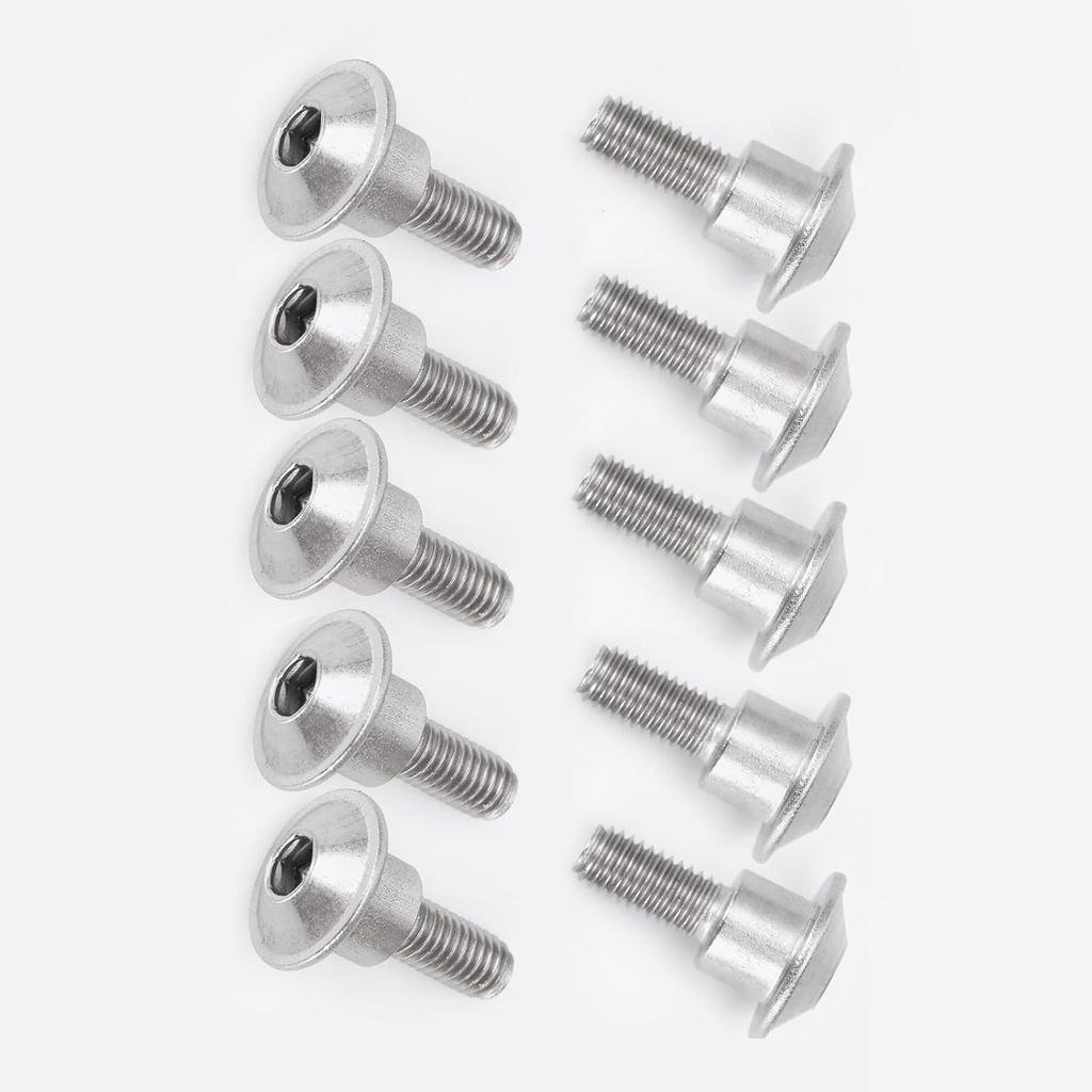 10 Pcs- M5 X 16.5 12.5mm - for Suzuki Motorcycle Fairing Shell Stainless Steel Screws Bolt Kit, for Suzuki GSXR600 GSXR750 GSXR1000 GSX1300R GSR600