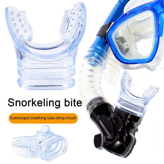 Mouthpiece Replacement for Snorkel Transparent Scuba Diving Regulator Comfort Bite Mouthpiece Replacement