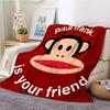 P-Paul Frank Flanell Wohnzimmer, Schlafzimmer, Schlafsofa, Picknick für Kinder, Wärme, Komfort, tragbare Decke, Geburtstagsgeschenk r2