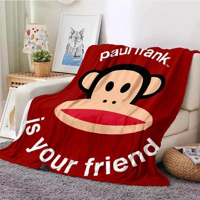 P-Paul Frank Flanell Wohnzimmer, Schlafzimmer, Schlafsofa, Picknick für Kinder, Wärme, Komfort, tragbare Decke, Geburtstagsgeschenk r2