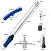 15 Inch Tire Iron Spoon Lever Kit With Rim Protectors And Multi-Function Valve Tools For Car & Motorcycle Tire Repair Tools