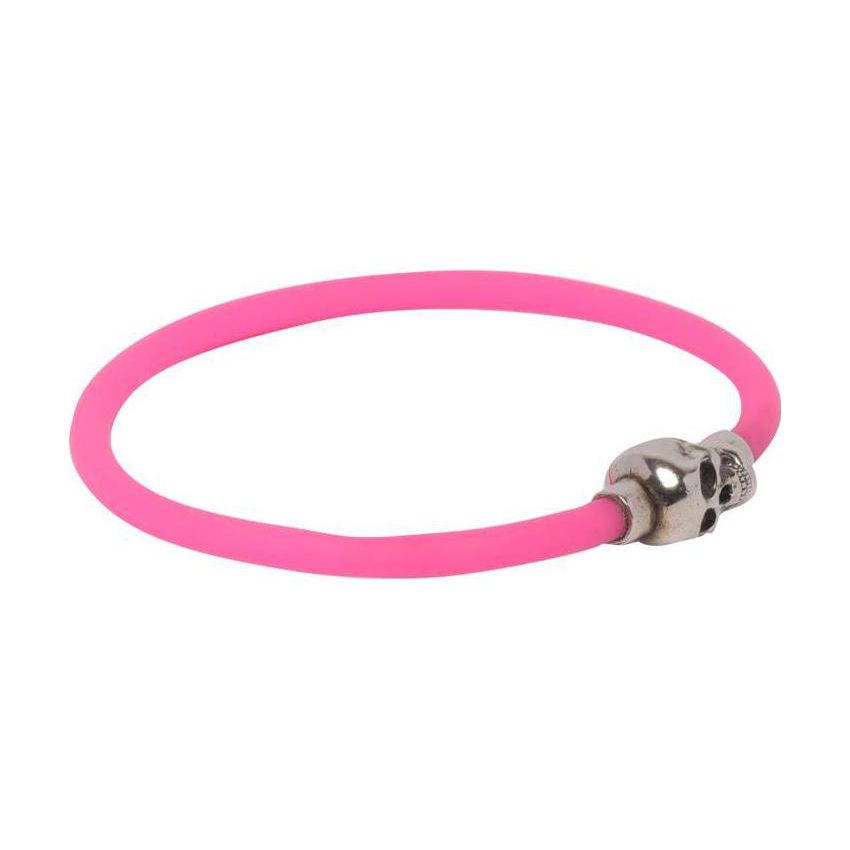 Alexander McQueen Fashion Minimalist Skull Bracelet Men bracelets Pink 7058461AAIK5502 S