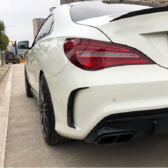 GlossyBlack Rear Bumper Splitters F Lip For Mercedes CLA W117 CLA200 CLA45