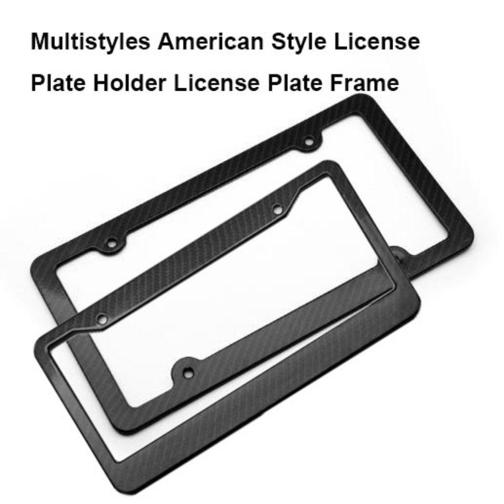 American Style Protecting License Plates Black License Plate Frame New License Plate Cover