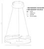 Lampa wisząca Velar MD16003097-1B SILVER Italux