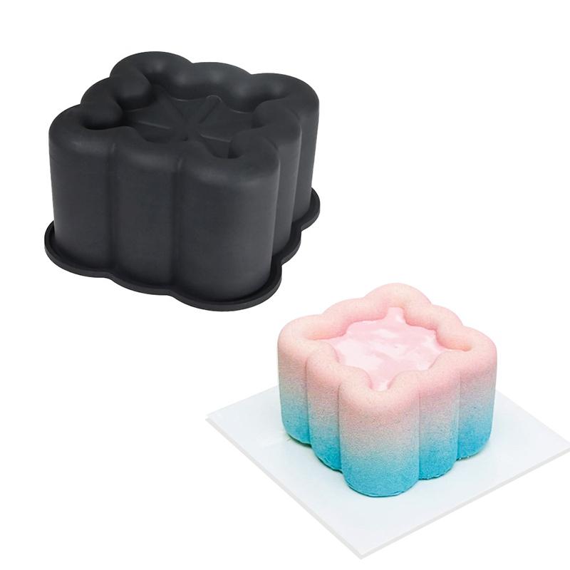 Heart Star Square Cake Silicone Mold Chocolate Mousse Mould Soap Candle Mold Gypsum Making Moulds Kitchen Bakeware