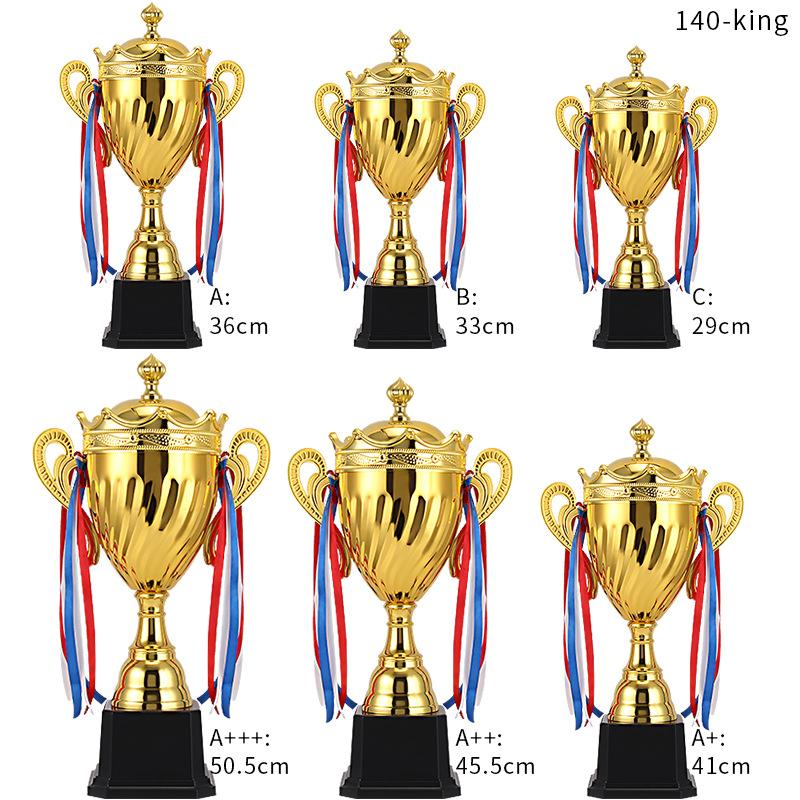 Golden Crown Trophy Cup, Multi‑Size Award Prize for Sports Competition Ceremony Souvenir