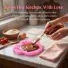 Pink Color DIY Cake Mold 3D Sculpted Pattern Baking Decor Tool Chocolate Mould  For Cupcake Topper
